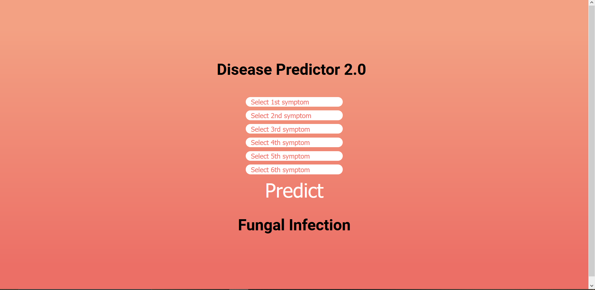 Disease Prediction using Machine Learning